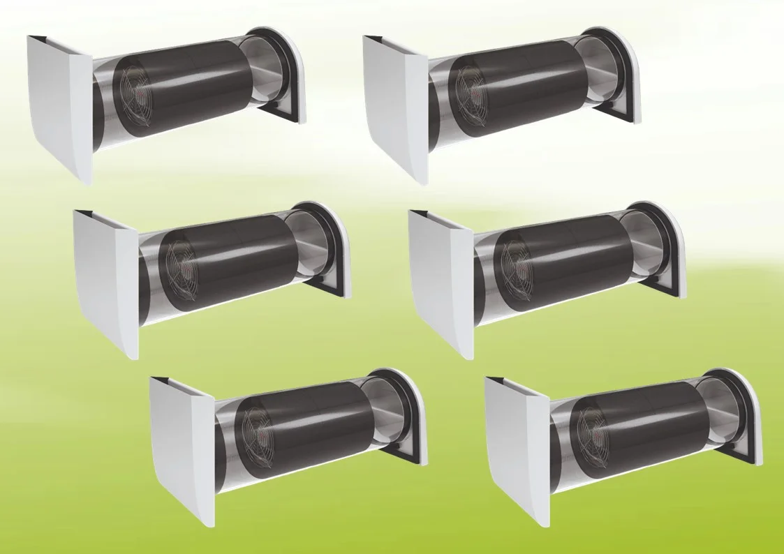 6x Viessmann Vitovent 050-D Tipo H20E A43 sin panel de control - Acero inoxidable - Z025294